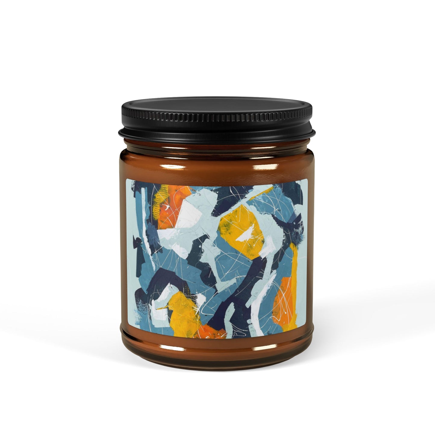 SpiralOutArt© "Healthy Dose of Cringe" Scented Soy Candle (Multi-Size, Amber Jar)