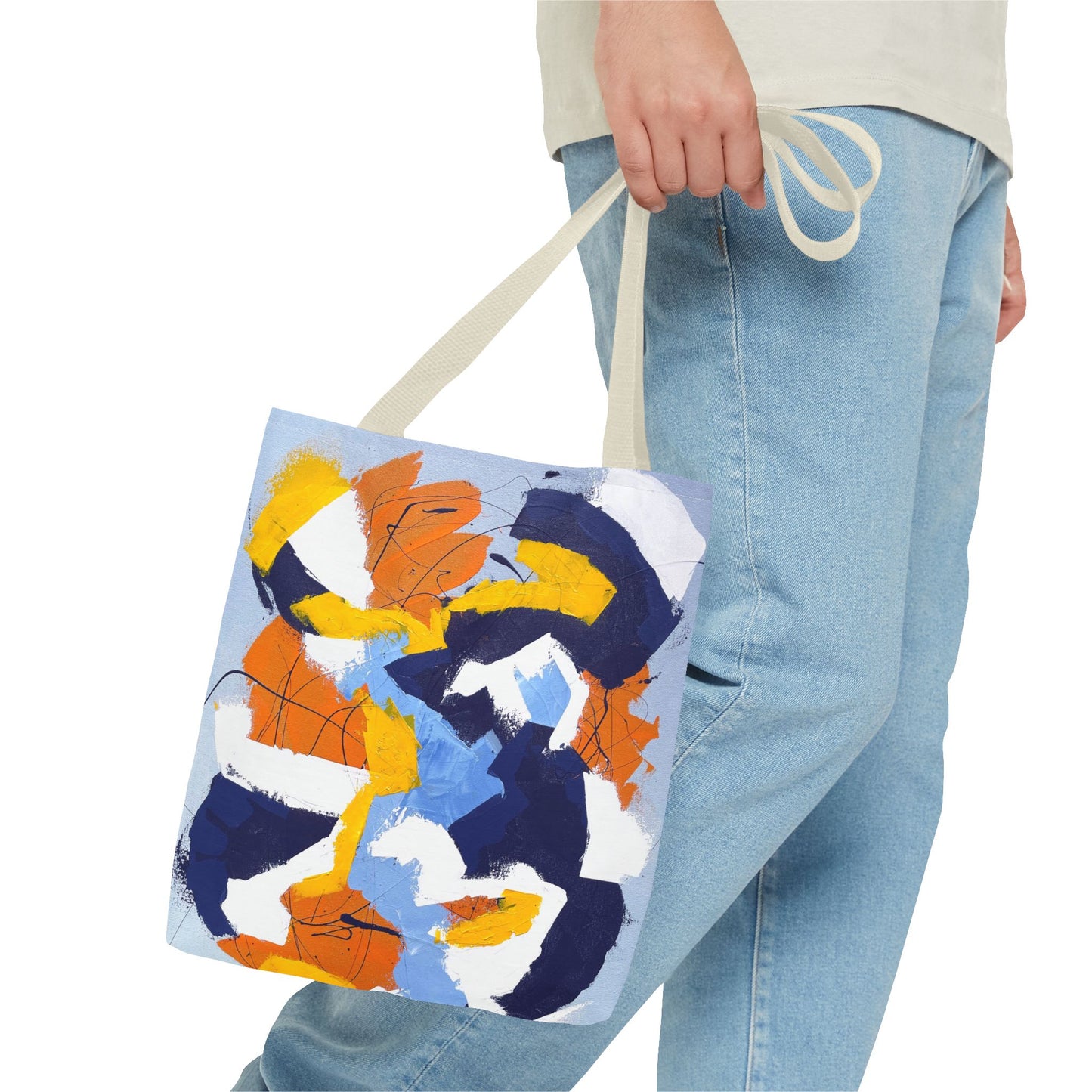 SpiralOutArt© "Gemini Juxtaposition" Tote Bag (AOP)