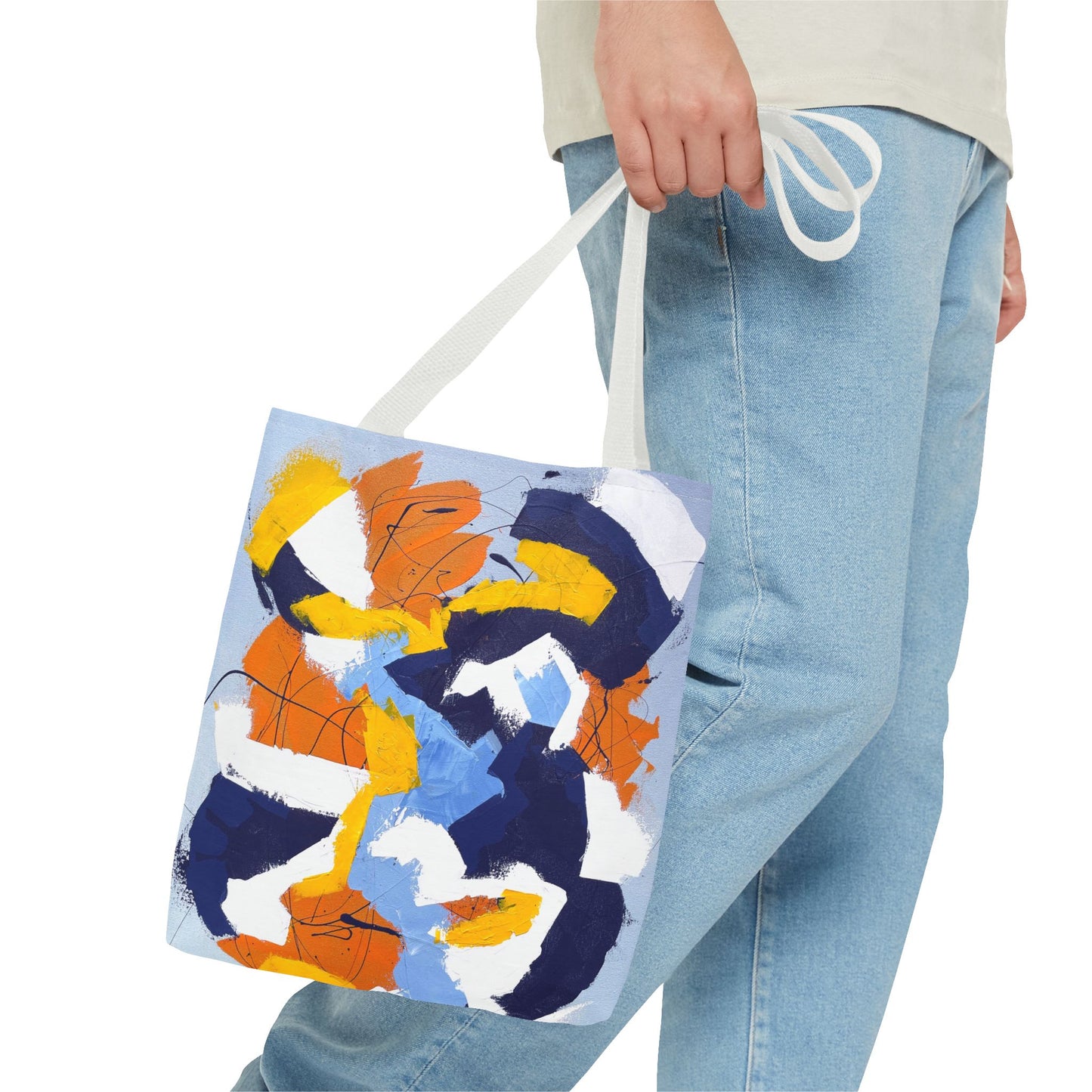 SpiralOutArt© "Gemini Juxtaposition" Tote Bag (AOP)