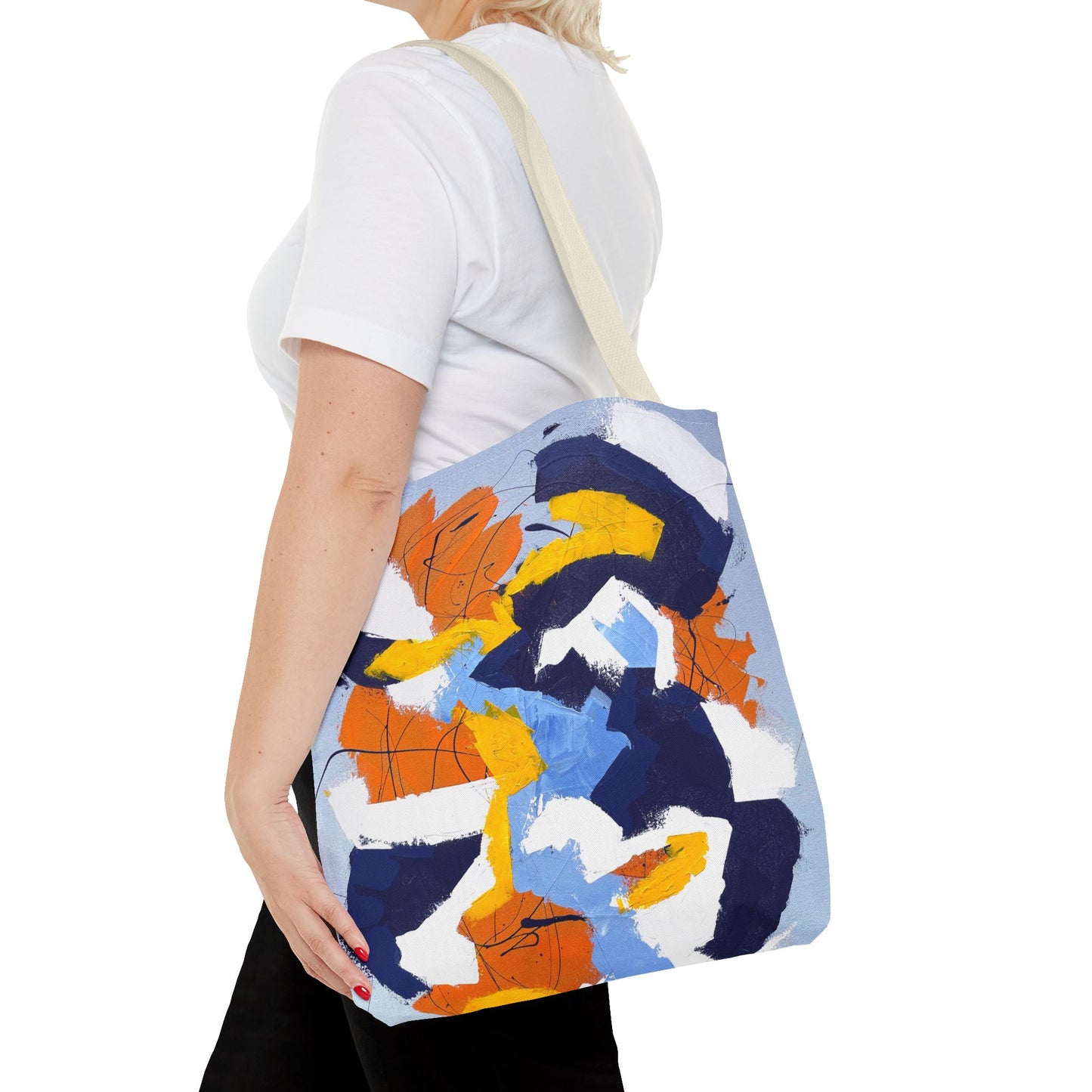 SpiralOutArt© "Gemini Juxtaposition" Tote Bag (AOP)