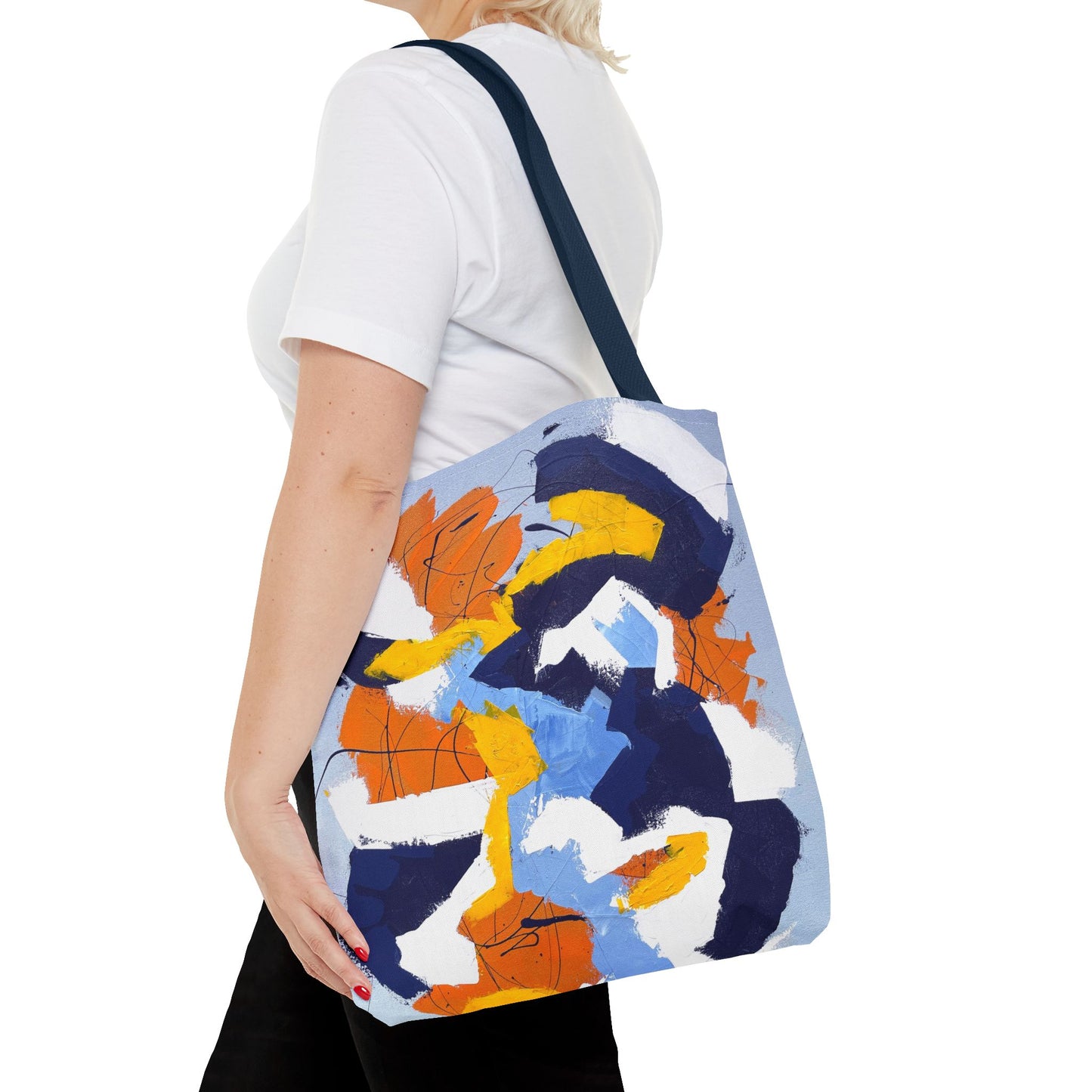 SpiralOutArt© "Gemini Juxtaposition" Tote Bag (AOP)