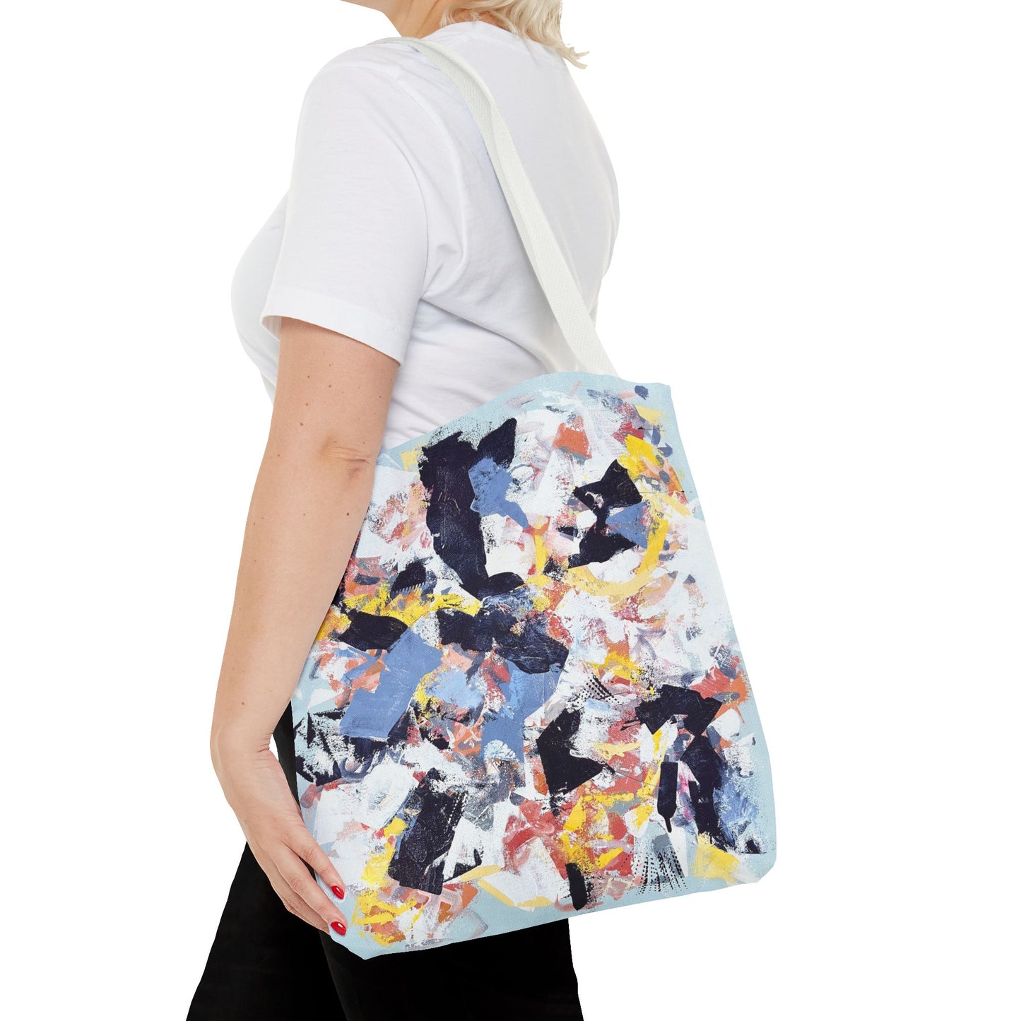 SpiralOutArt© "Like Spinning Plates" Tote Bag (AOP)