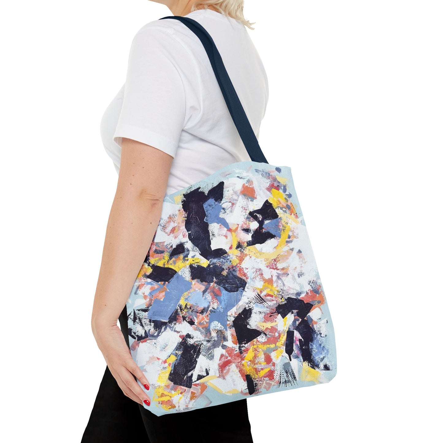 SpiralOutArt© "Like Spinning Plates" Tote Bag (AOP)