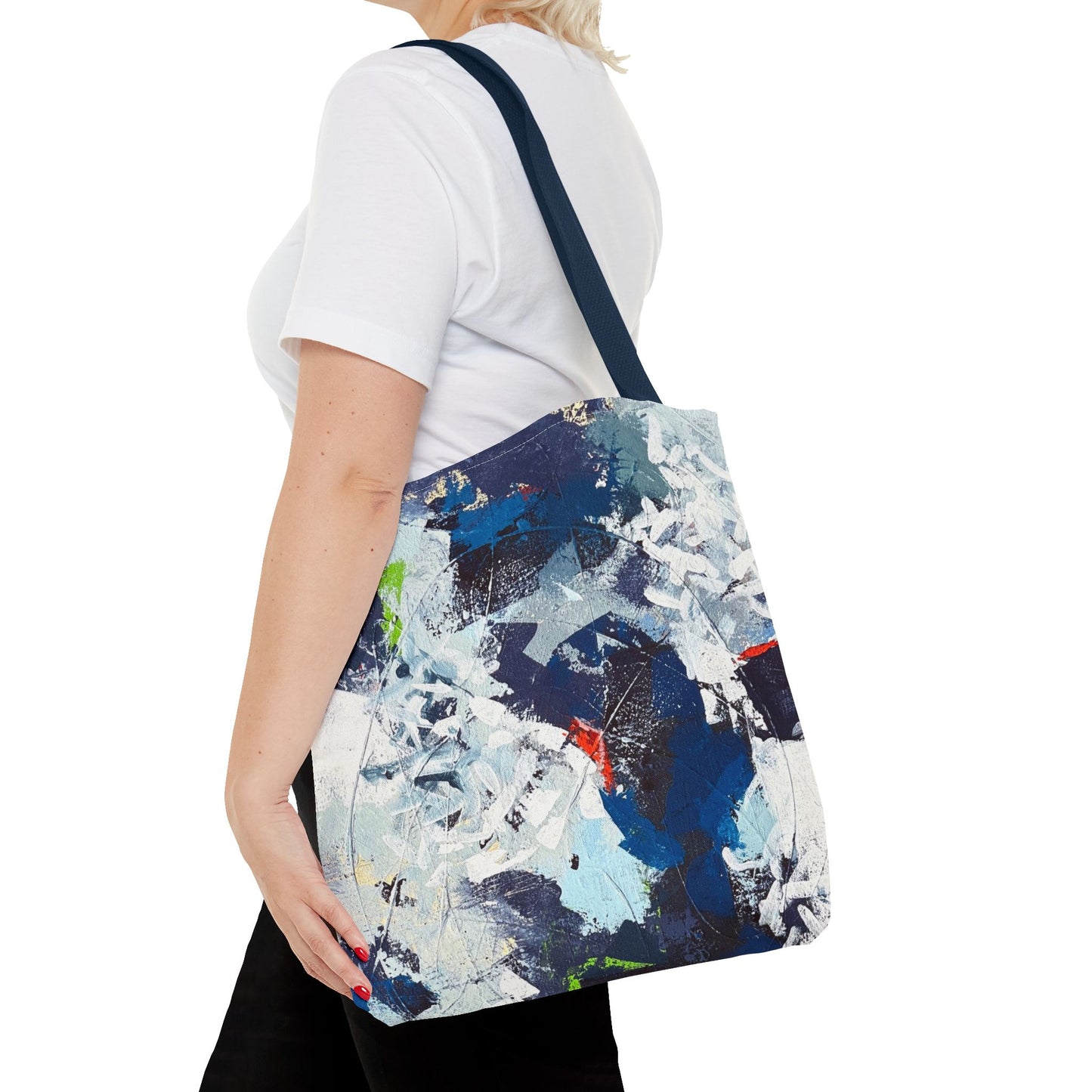 SpiralOutArt© "Skiing the Mexican Alps" Tote Bag (AOP)