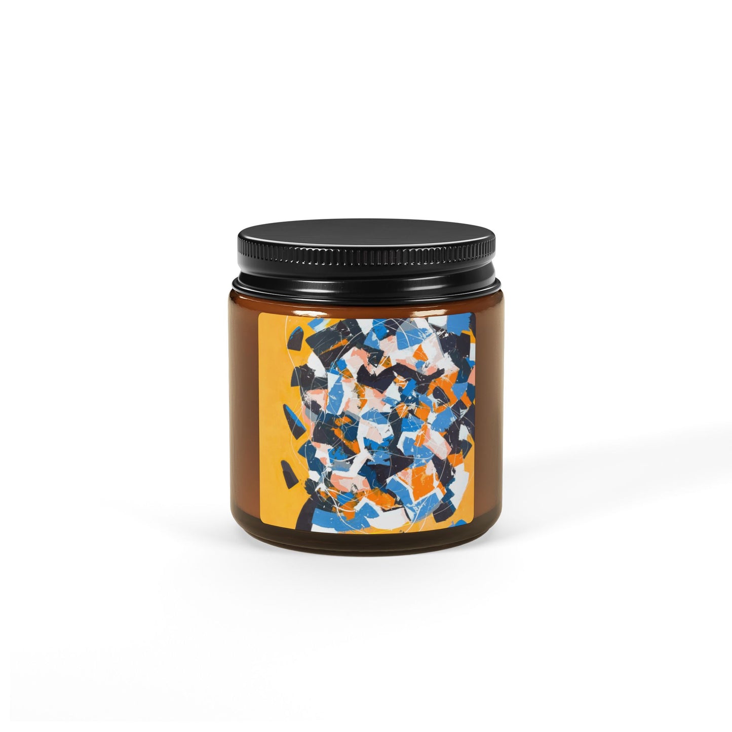 SpiralOutArt© "Fault of Personality" Scented Soy Candle (Multi-Size, Amber Jar)