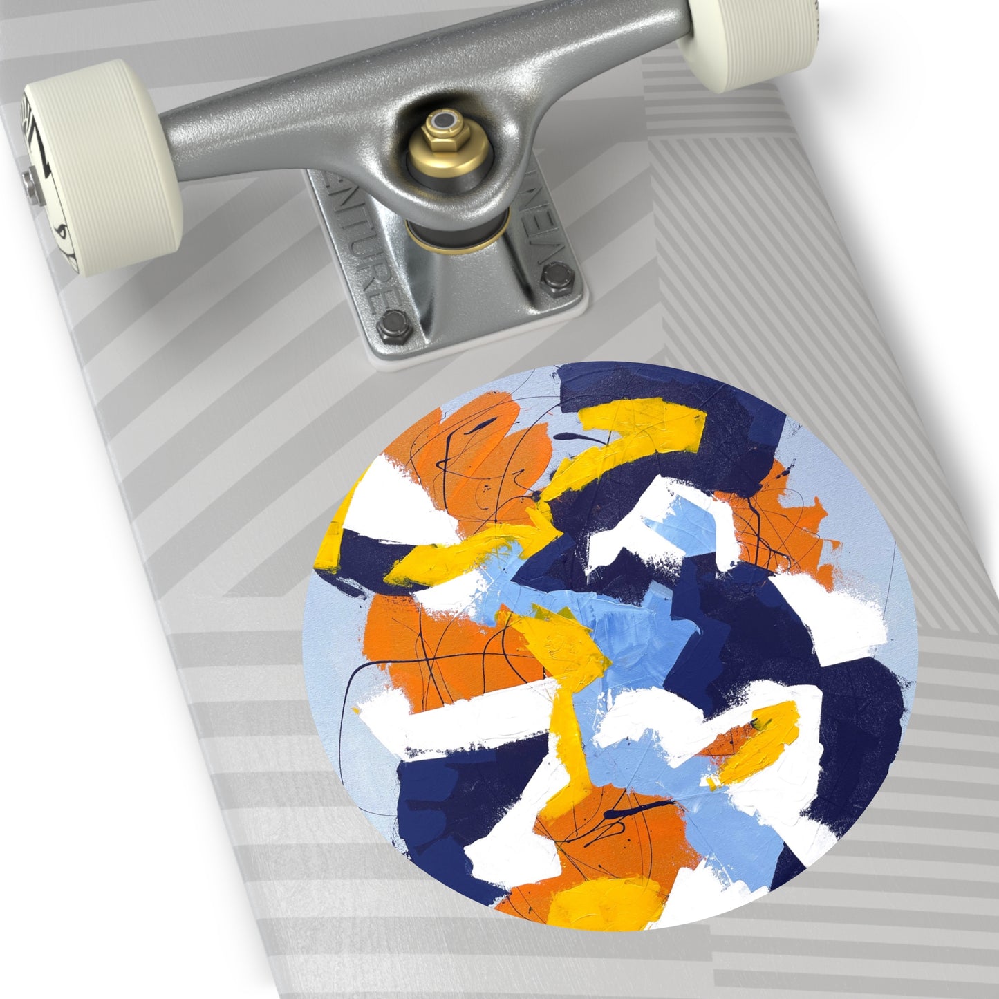 SpiralOutArt© "Gemini Juxtaposition" Round Vinyl Stickers