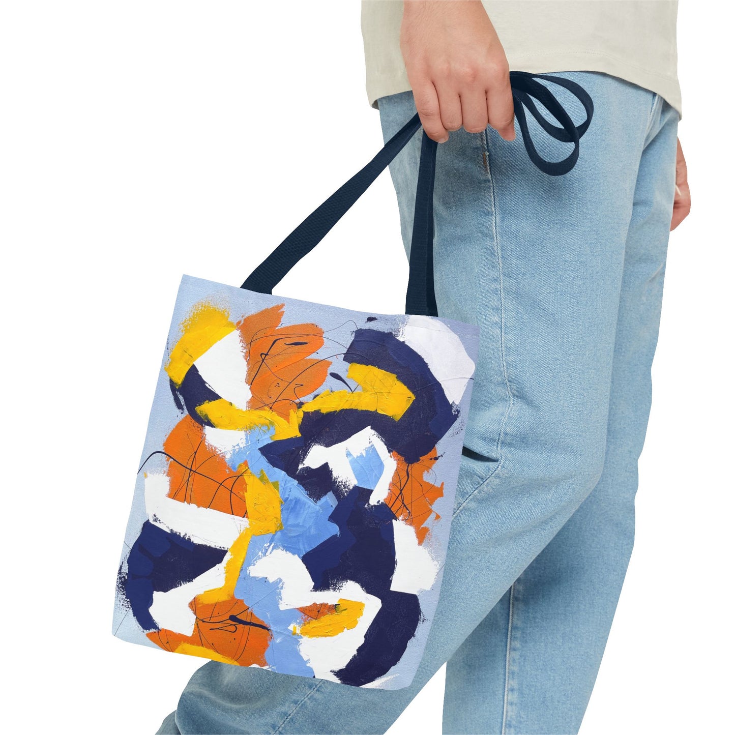 SpiralOutArt© "Gemini Juxtaposition" Tote Bag (AOP)