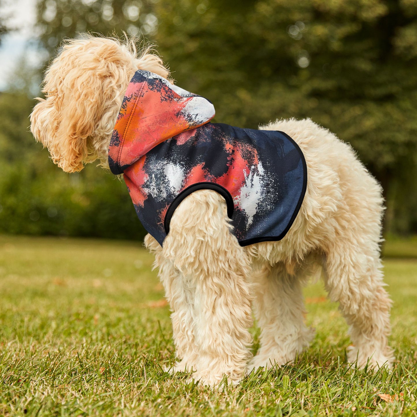 SpiralOutArt© "Winter Sun Deception" Pet Hoodie