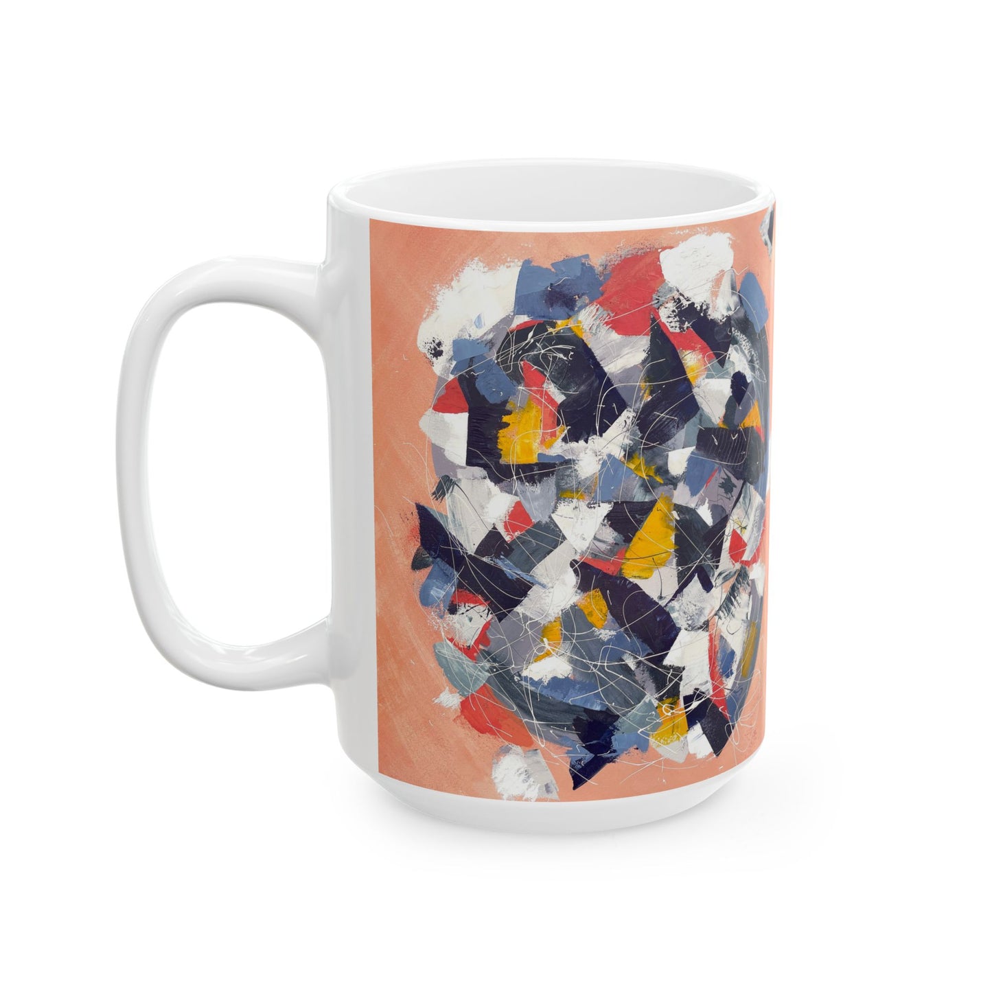 SpiralOutArt© "Little Revolving Doors" Ceramic Mug, (11oz, 15oz)