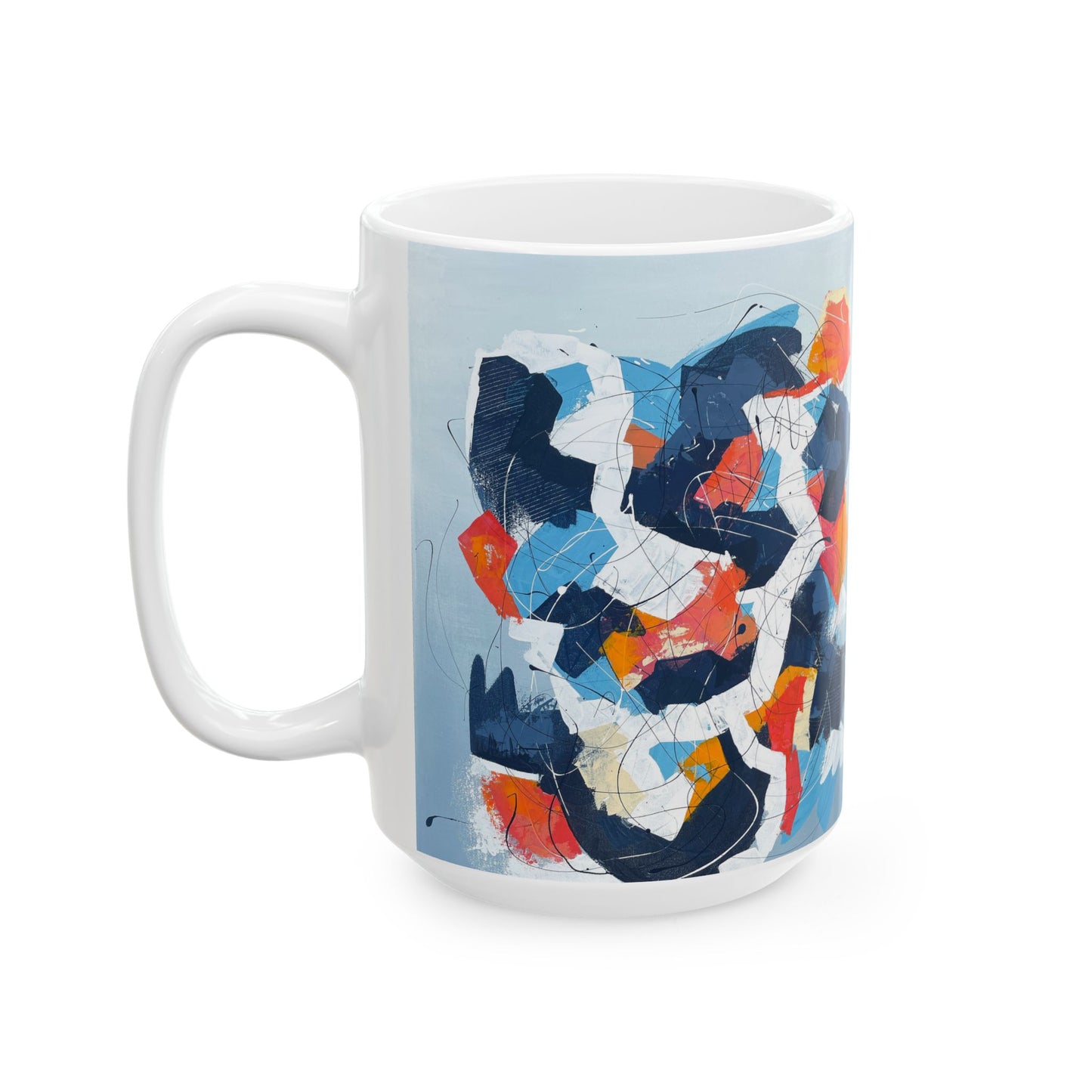 SpiralOutArt© "No Ask Assumption" Ceramic Mug, (11oz, 15oz)