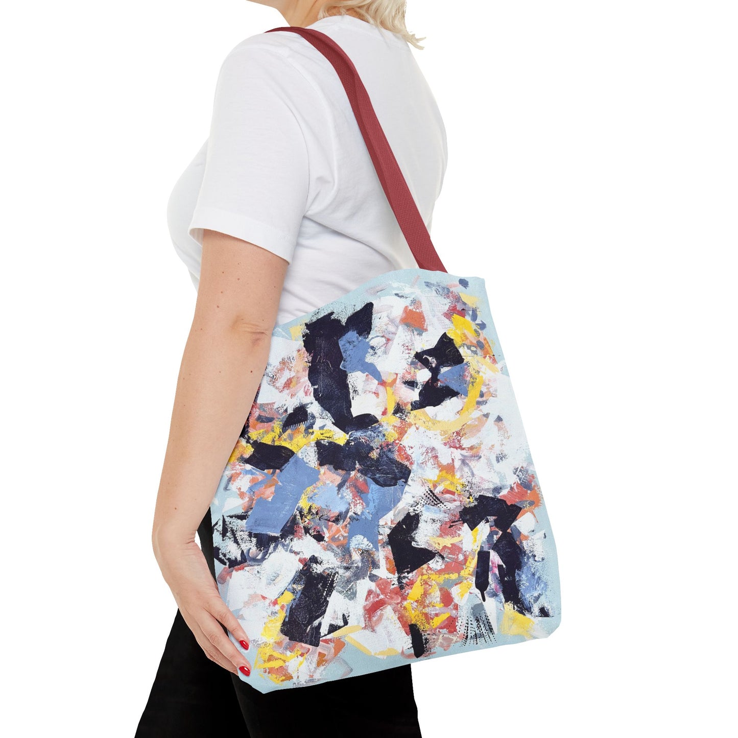 SpiralOutArt© "Like Spinning Plates" Tote Bag (AOP)